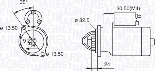 Magneti Marelli 063523620760 - Motorino d'avviamento www.autoricambit.com