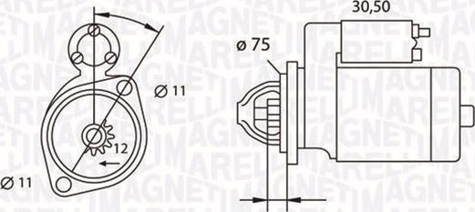 Magneti Marelli 063523627010 - Motorino d'avviamento www.autoricambit.com