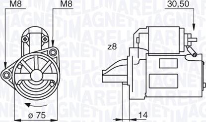 Magneti Marelli 063522611010 - Motorino d'avviamento www.autoricambit.com