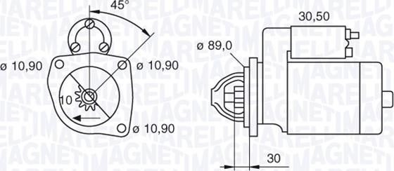 Magneti Marelli 063522630200 - Motorino d'avviamento www.autoricambit.com