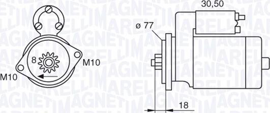 Magneti Marelli 063522620010 - Motorino d'avviamento www.autoricambit.com