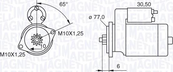 Magneti Marelli 063522623010 - Motorino d'avviamento www.autoricambit.com