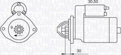 Magneti Marelli 063522300090 - Motorino d'avviamento www.autoricambit.com