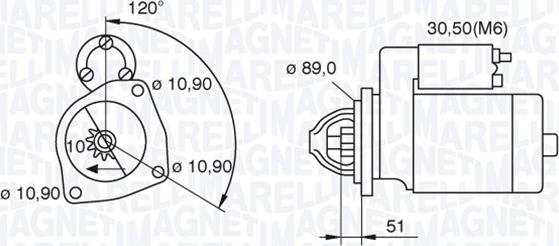 Magneti Marelli 063522310160 - Motorino d'avviamento www.autoricambit.com