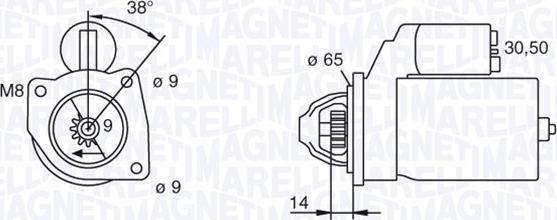 Magneti Marelli 063101015010 - Motorino d'avviamento www.autoricambit.com