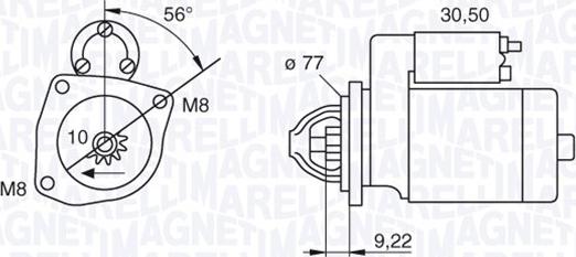 Magneti Marelli 063187001010 - Motorino d'avviamento www.autoricambit.com