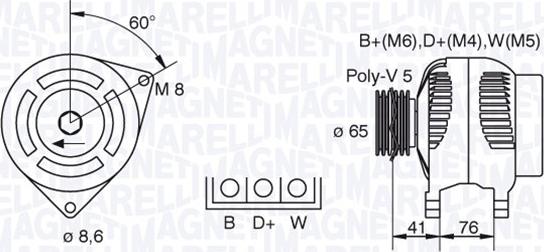 Magneti Marelli 063341695010 - Alternatore www.autoricambit.com