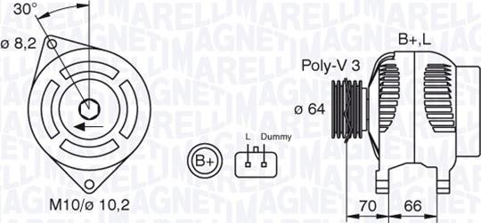 Magneti Marelli 063310506010 - Alternatore www.autoricambit.com