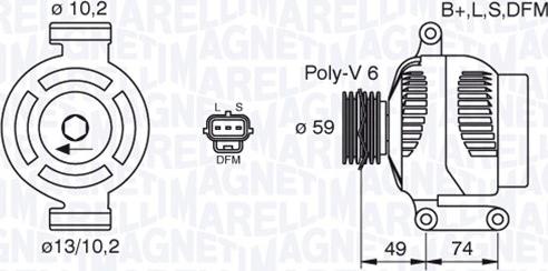 Magneti Marelli 063380005010 - Alternatore www.autoricambit.com