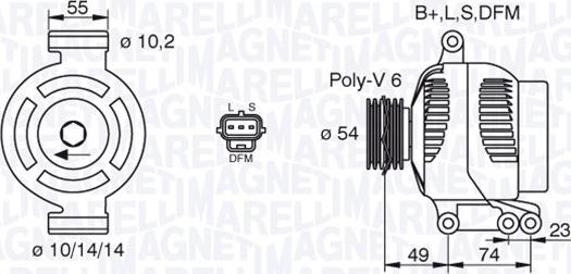 Magneti Marelli 063380001010 - Alternatore www.autoricambit.com