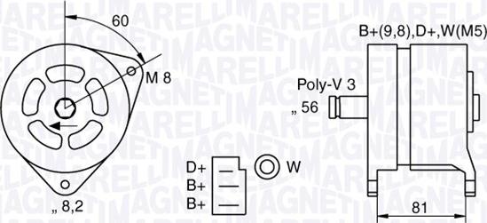 Magneti Marelli 063324145010 - Alternatore www.autoricambit.com