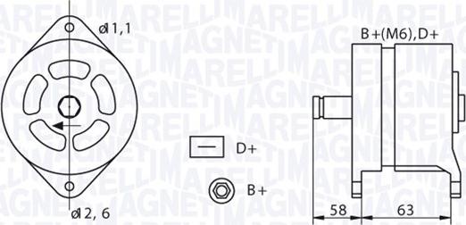 Magneti Marelli 063320049010 - Alternatore www.autoricambit.com