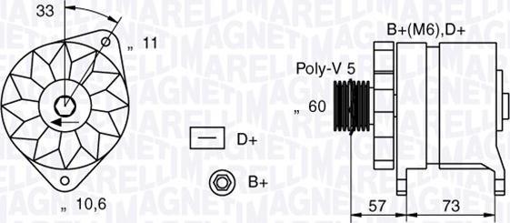 Magneti Marelli 063321156010 - Alternatore www.autoricambit.com