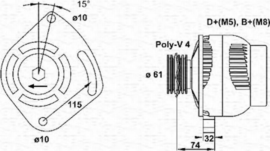 Magneti Marelli 063321863010 - Alternatore www.autoricambit.com