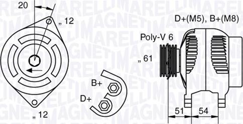 Magneti Marelli 063321862010 - Alternatore www.autoricambit.com