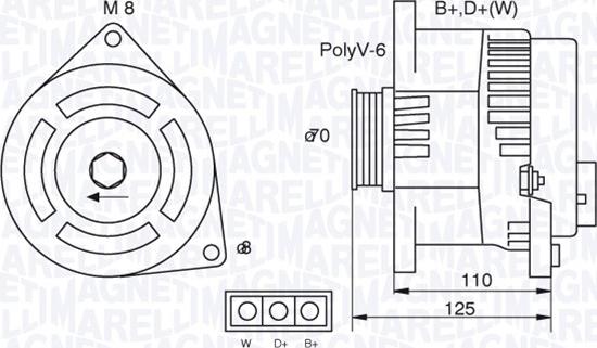 Magneti Marelli 063321346010 - Alternatore www.autoricambit.com