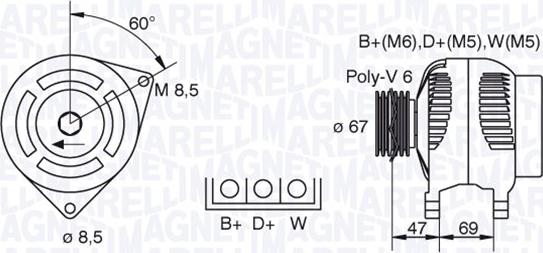 Magneti Marelli 063321347010 - Alternatore www.autoricambit.com