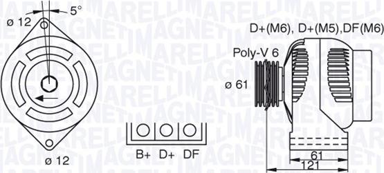Magneti Marelli 063377491010 - Alternatore www.autoricambit.com