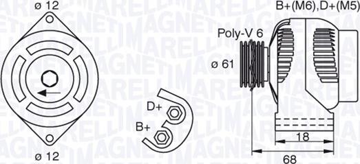 Magneti Marelli 063377492010 - Alternatore www.autoricambit.com