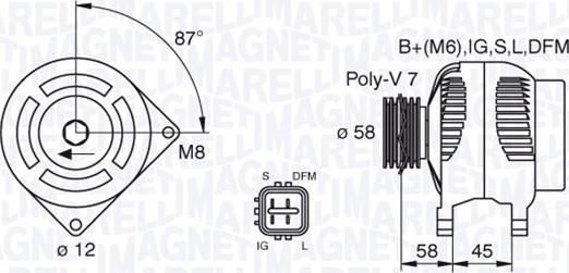 Magneti Marelli 063377435010 - Alternatore www.autoricambit.com