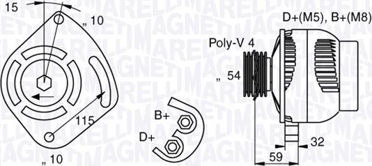 Magneti Marelli 063377001010 - Alternatore www.autoricambit.com