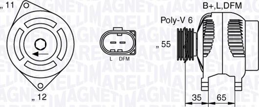 Magneti Marelli 063377014010 - Alternatore www.autoricambit.com