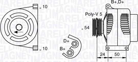 Magneti Marelli 063377027010 - Alternatore www.autoricambit.com