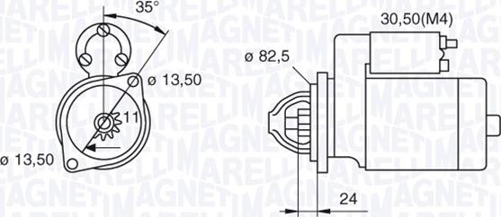 Magneti Marelli 063216884010 - Motorino d'avviamento www.autoricambit.com