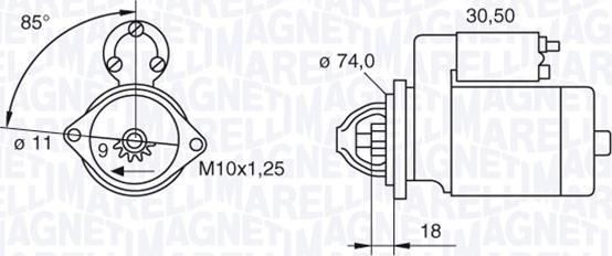 Magneti Marelli 063280049010 - Motorino d'avviamento www.autoricambit.com