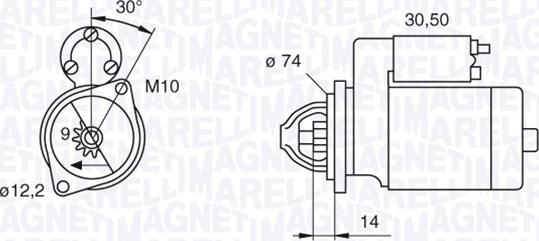 Magneti Marelli 063280055010 - Motorino d'avviamento www.autoricambit.com