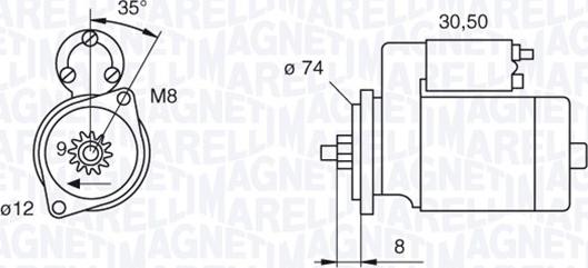 Magneti Marelli 063280058010 - Motorino d'avviamento www.autoricambit.com