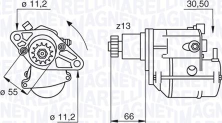 Magneti Marelli 063280053010 - Motorino d'avviamento www.autoricambit.com