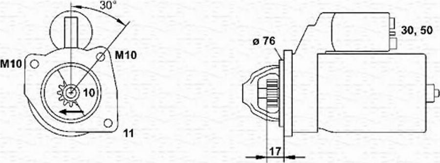 Magneti Marelli 063280001010 - Motorino d'avviamento www.autoricambit.com