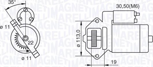 Magneti Marelli 063280031010 - Motorino d'avviamento www.autoricambit.com