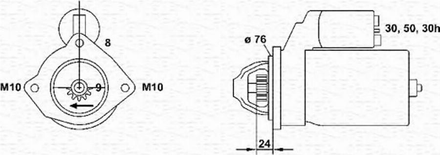 Magneti Marelli 063222035010 - Motorino d'avviamento www.autoricambit.com