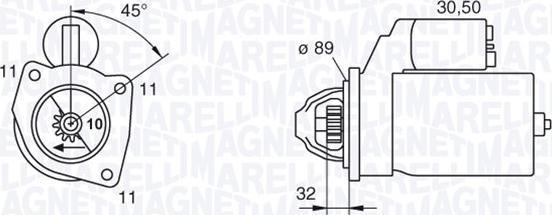 Magneti Marelli 063227592010 - Motorino d'avviamento www.autoricambit.com