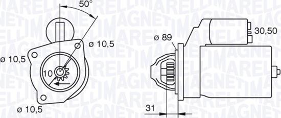 Magneti Marelli 063227602010 - Motorino d'avviamento www.autoricambit.com