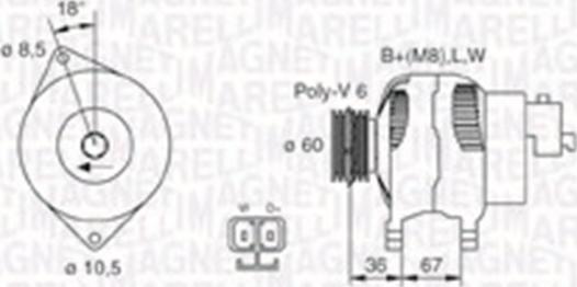 Magneti Marelli 063730005010 - Alternatore www.autoricambit.com