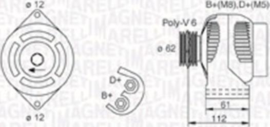 Magneti Marelli 063731884010 - Alternatore www.autoricambit.com