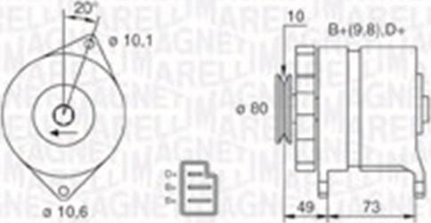 Magneti Marelli 063730016010 - Alternatore www.autoricambit.com