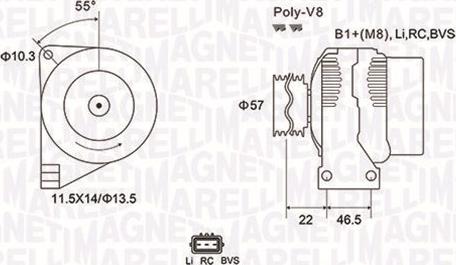 Magneti Marelli 063731958010 - Alternatore www.autoricambit.com