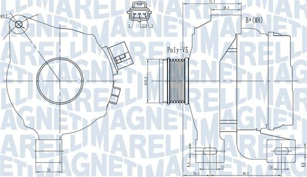 Magneti Marelli 063731966010 - Alternatore www.autoricambit.com