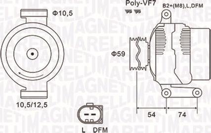 Magneti Marelli 063731922010 - Alternatore www.autoricambit.com