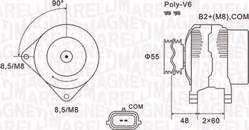 Magneti Marelli 063731974010 - Alternatore www.autoricambit.com