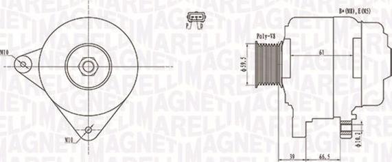 Magneti Marelli 063731972010 - Alternatore www.autoricambit.com