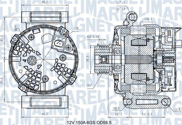 Magneti Marelli 063731546110 - Alternatore www.autoricambit.com