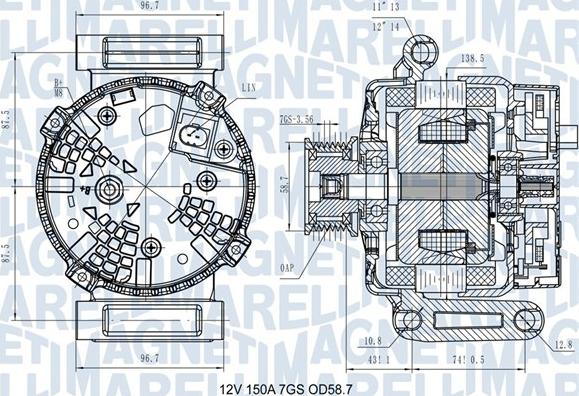 Magneti Marelli 063731557610 - Alternatore www.autoricambit.com