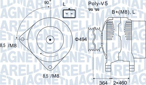 Magneti Marelli 063731645010 - Alternatore www.autoricambit.com