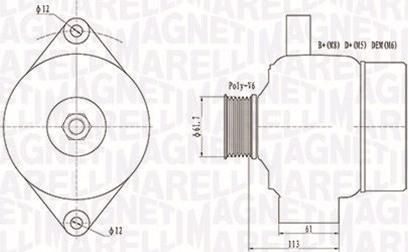 Magneti Marelli 063731890010 - Alternatore www.autoricambit.com