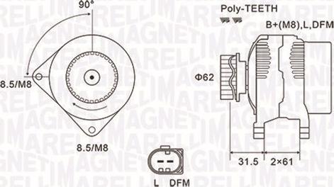 Magneti Marelli 063731820010 - Alternatore www.autoricambit.com